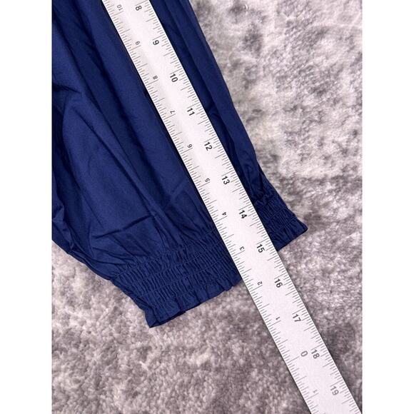 New Hill House Dress XL Womens The Louisa Nap Blue Cotton Smocked Midi - Picture 6 of 9